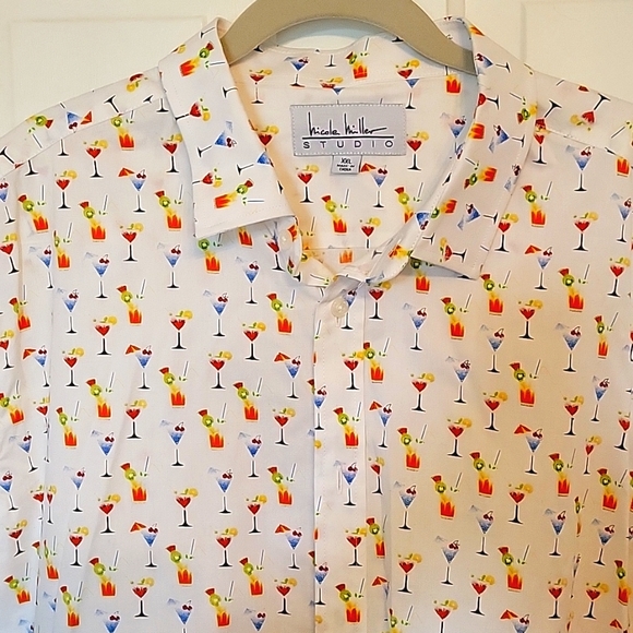 XXL Men's Nicole Miller Shirt - Picture 2 of 4